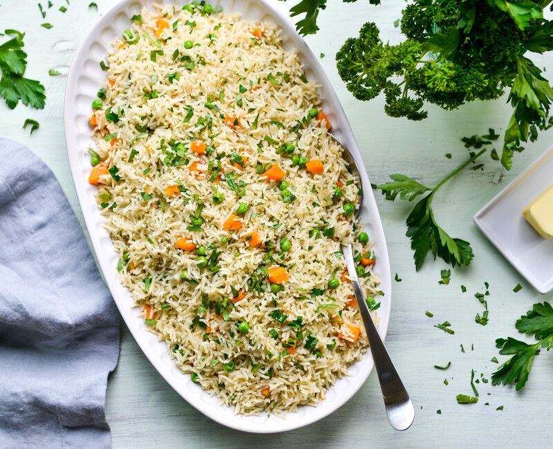 INSTANT POT RICE AND PEA PILAF-1