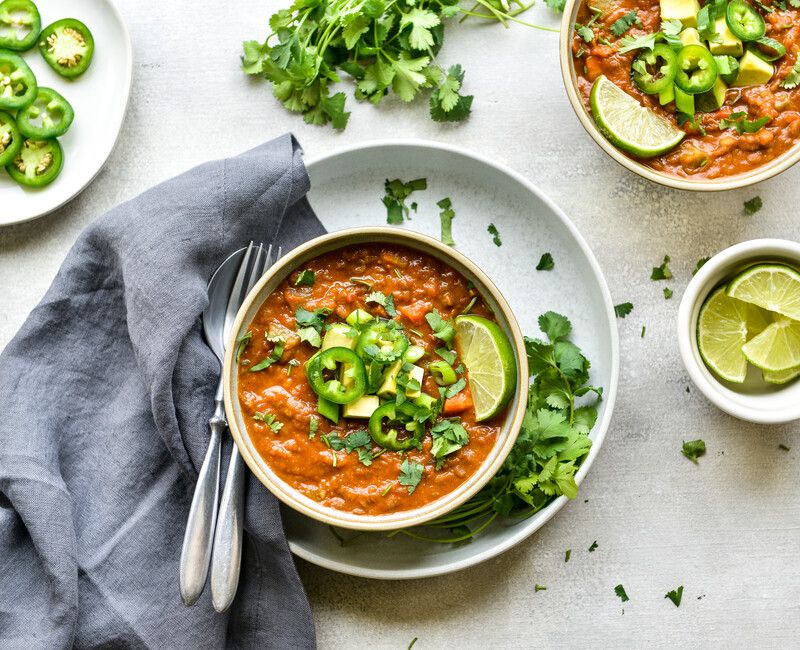 INSTANT POT VEGAN LENTIL CHILI-11