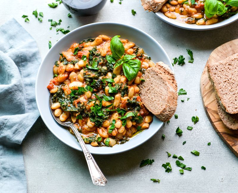 ITALIAN WHITE BEAN, TOMATO, AND KALE STEW-1