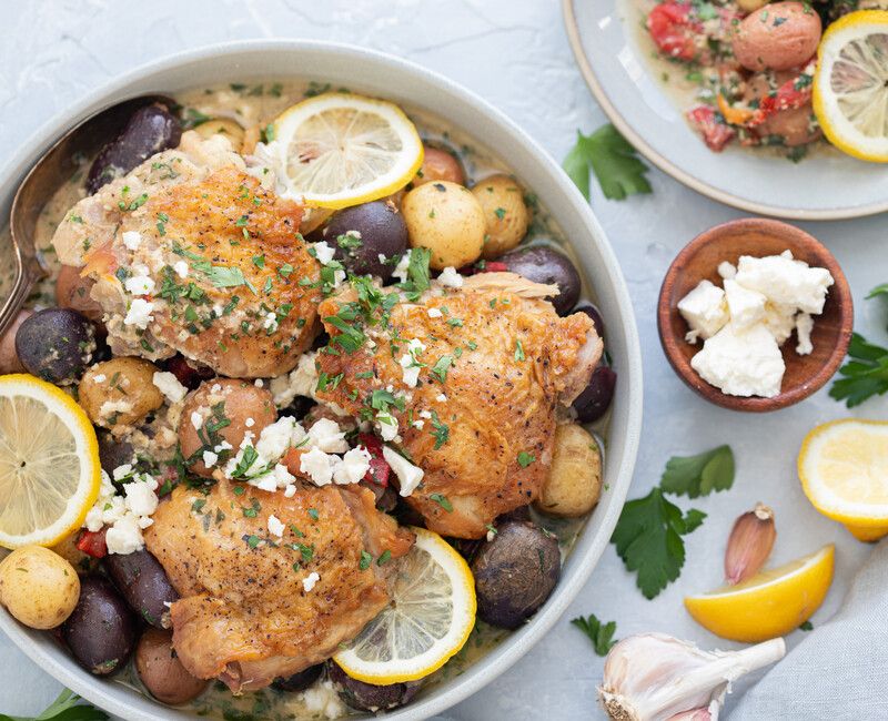 Instant Pot Greek Lemon Chicken and Potatoes