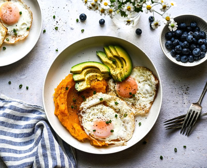 KABOCHA SQUASH FRIED EGG AND AVOCADO BREAKFAST DETOX DIET-1