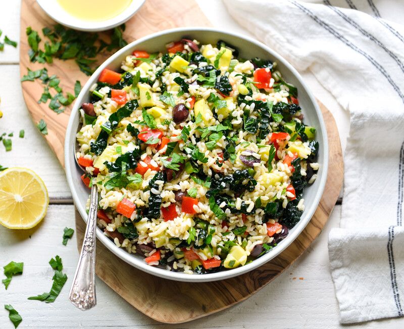 MEDITERRANEAN BROWN RICE VEGETABLE SALAD-1