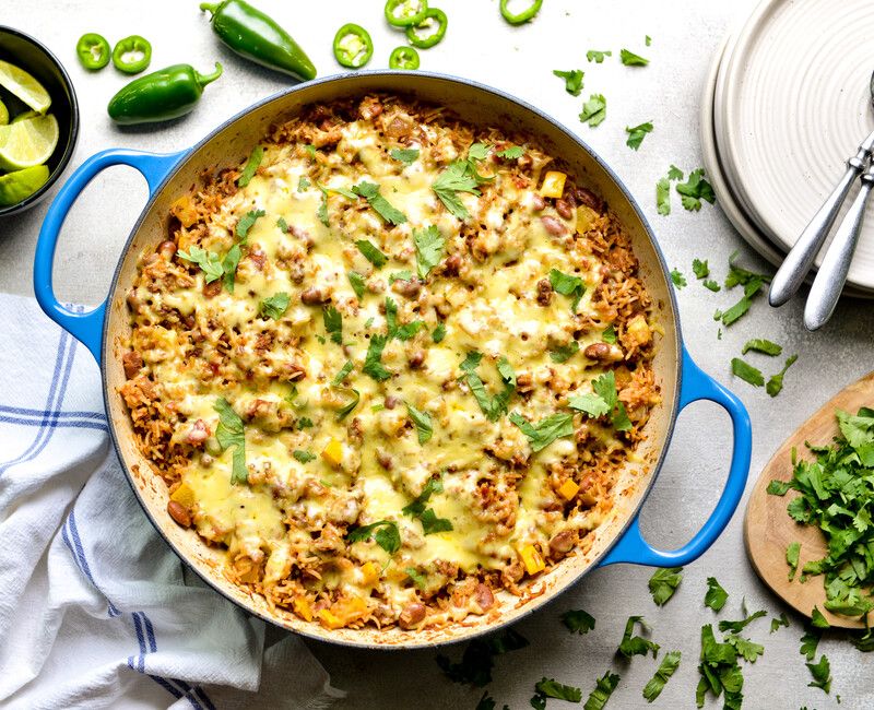 MEXICAN BEEF AND RICE CASSEROLE-1