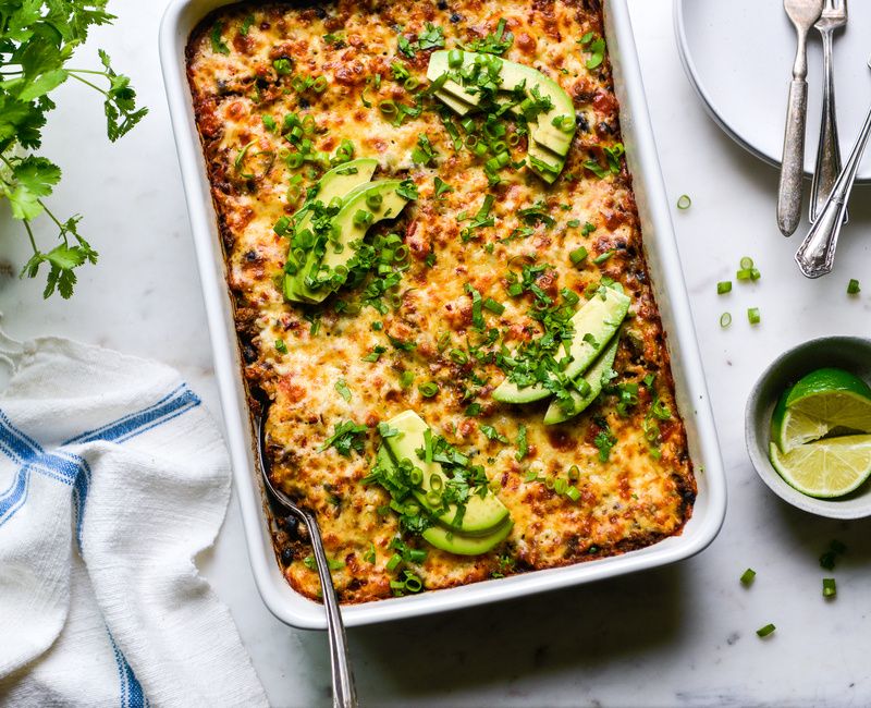 MEXICAN BEEF BLACK BEEN RICE CASSEROLE-2