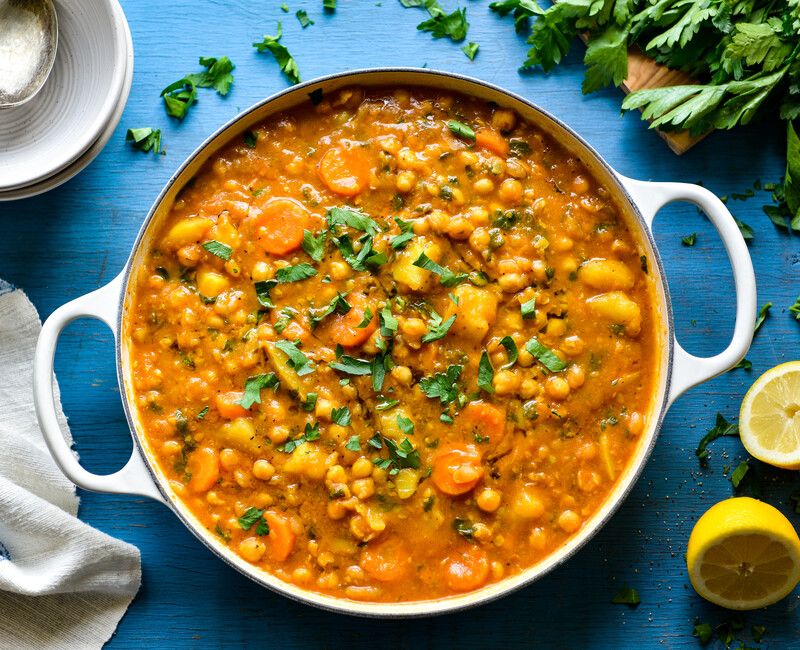 INSTANT POT MOROCCAN CHICKPEA POTATO SOUP-1