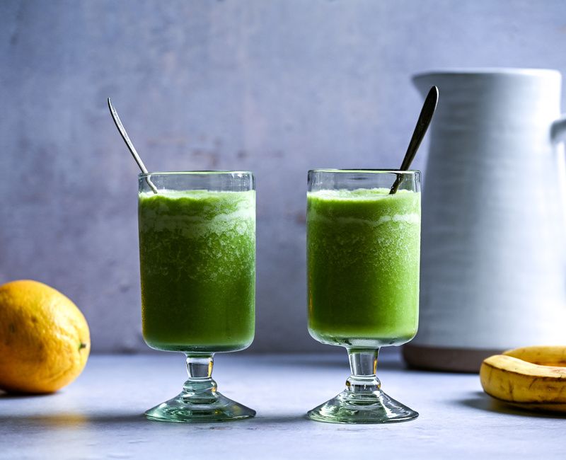 ORANGE CREAMSICLE GREEN SMOOTHIE VEGAN-1