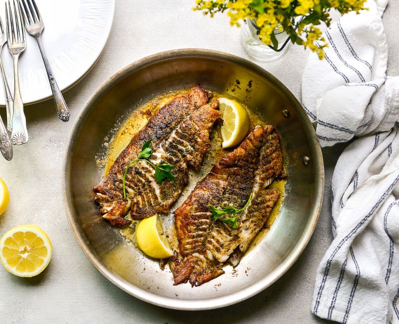 PAN FRIED ROCKFISH WITH LEMON AND DILL-1