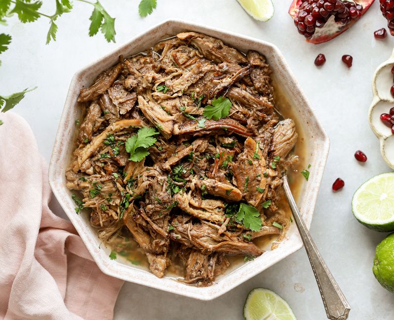 Pomegranate Pulled Pork.