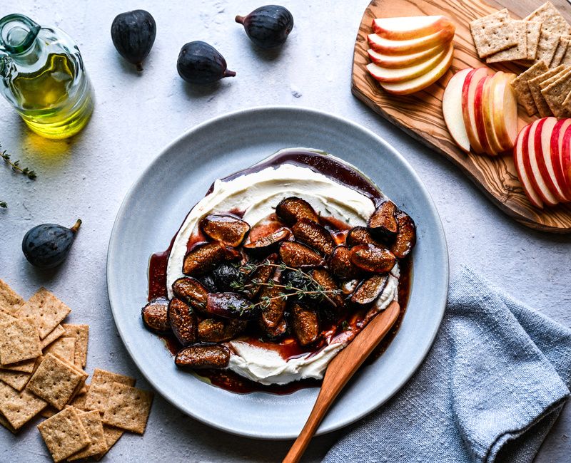 ROASTED BALSAMIC FIG AND GOAT CHEESE DIP-1