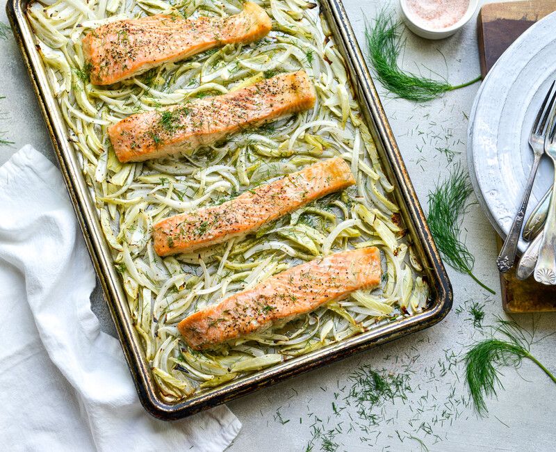 SHEET PAN SALMON FENNEL SWEET ONIONS-1