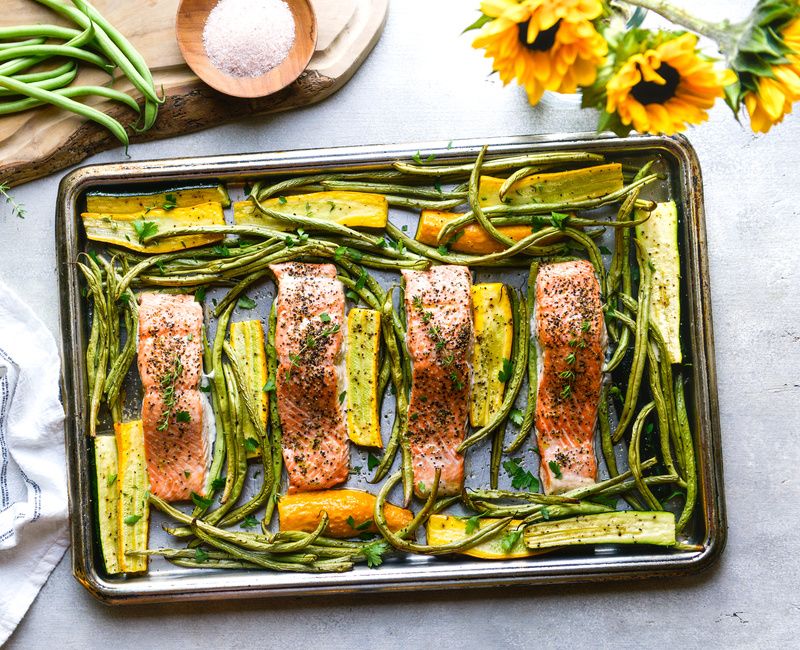 SHEET PAN WILD SALMON WITH GARDEN VEGETABLES-2