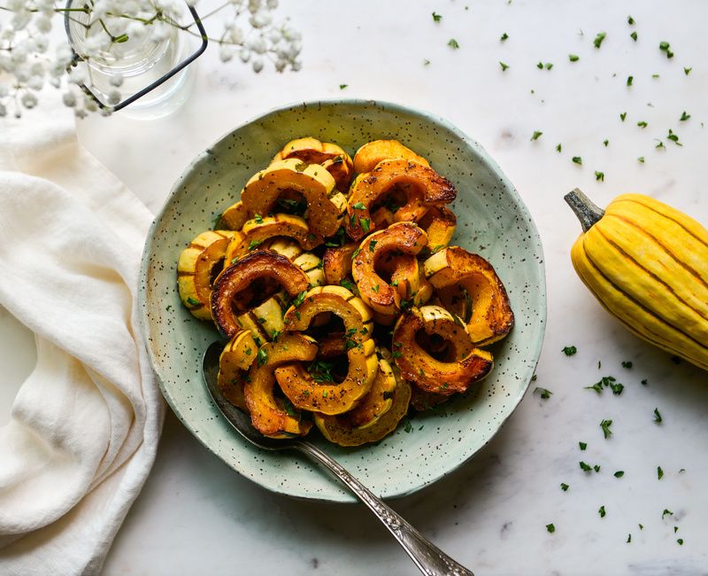 SIMPLE ROASTED DELICATA SQUASH-1