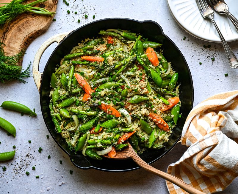 SKILLET QUINOA AND SPRING VEGETABLE PILAF-ELIMINATION-DIET-2