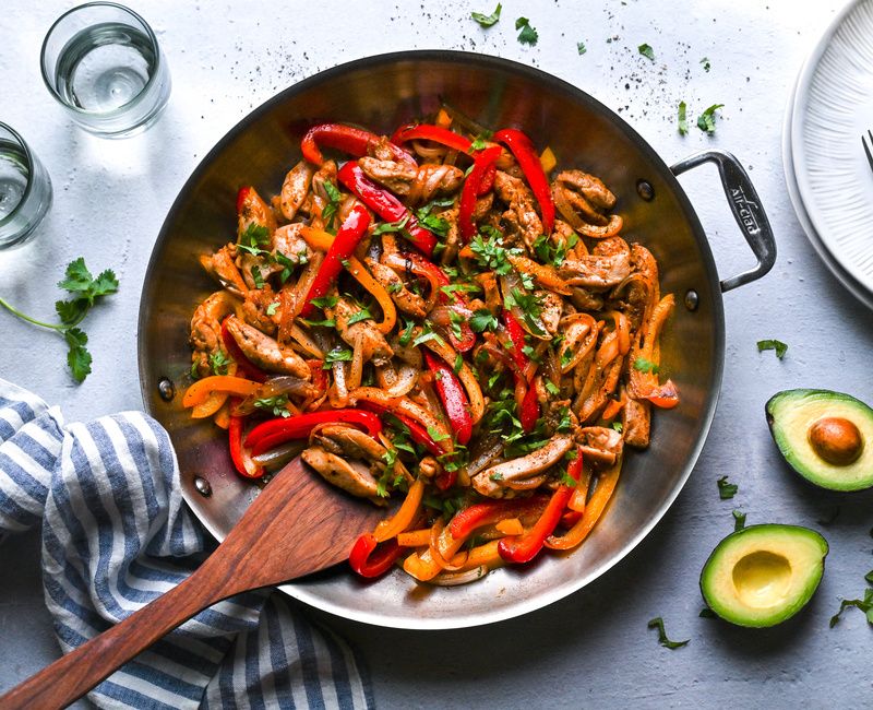 SMOKEY CHICKEN PEPPER SKILLET LOW-CARB-11