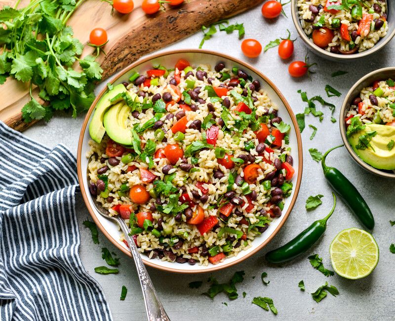 SOUTHWESTERN BLACK BEAN BROWN RICE SALAD-1