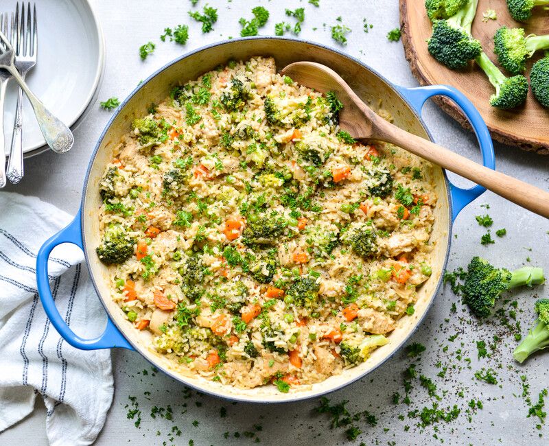 STOVETOP CHICKEN RICE BROCCOLI CASSEROLE-1