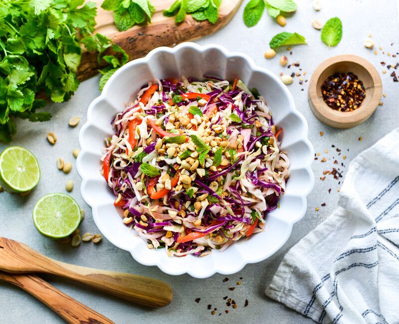 THAI CABBAGE AND PEANUT SLAW-1