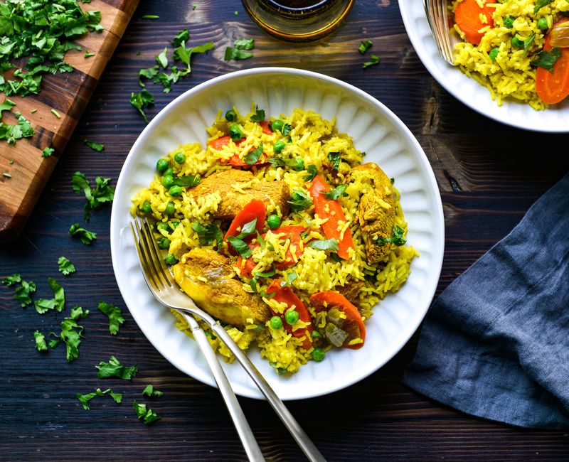 TURMERIC-GINGER CHICKEN AND RICE-1