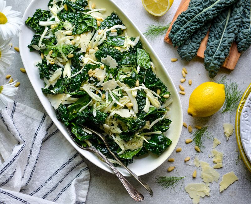 TUSCAN KALE AND SHAVED FENNEL SALAD-1