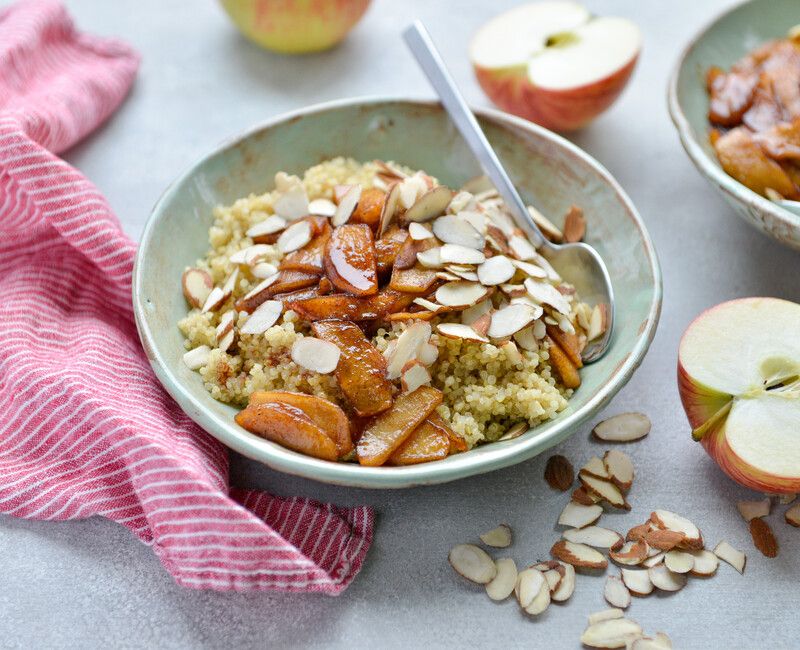 Quinoa with Warm Cinnamon Apples