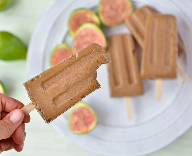 Raw Vegan Avocado Fig Fudgesicles