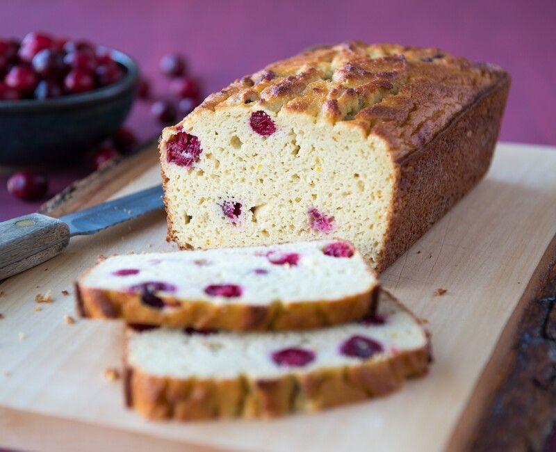 Paleo Grain-Free Cranberry Orange Bread