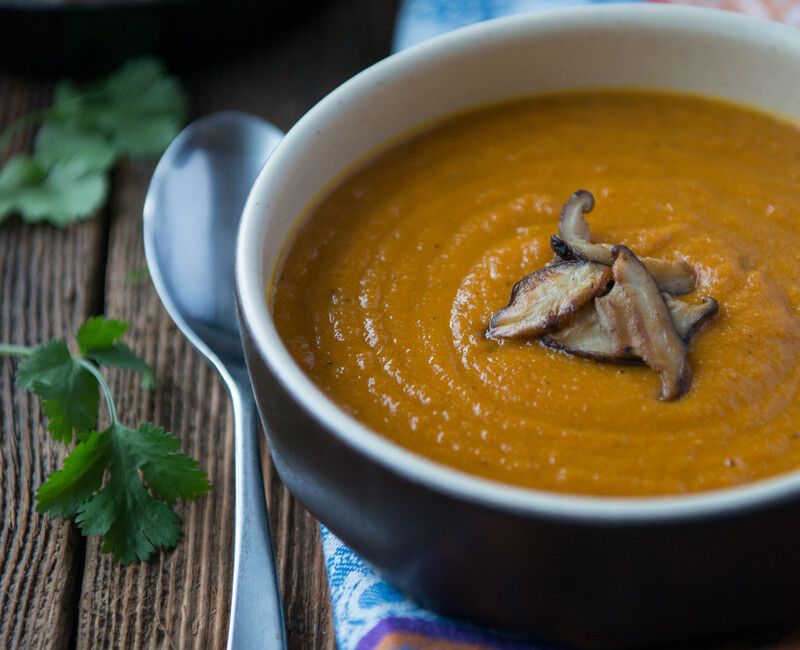 Carrot Ginger Shiitake Soup