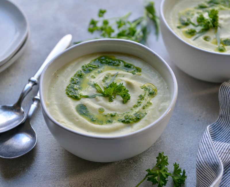 Vegan Dairy-Free Creamy Cauliflower Soup