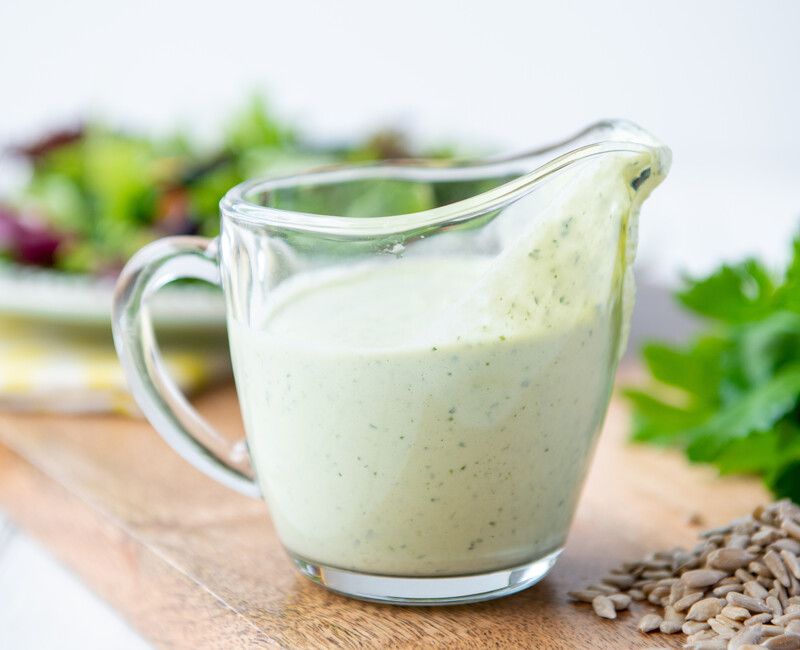 Creamy Sunflower Seed Parsley Dressing