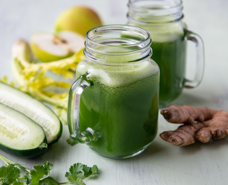 Cucumber-Ginger-Cilantro Juice