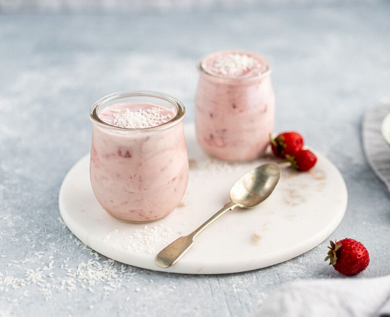 Coconut Strawberry Mousse 