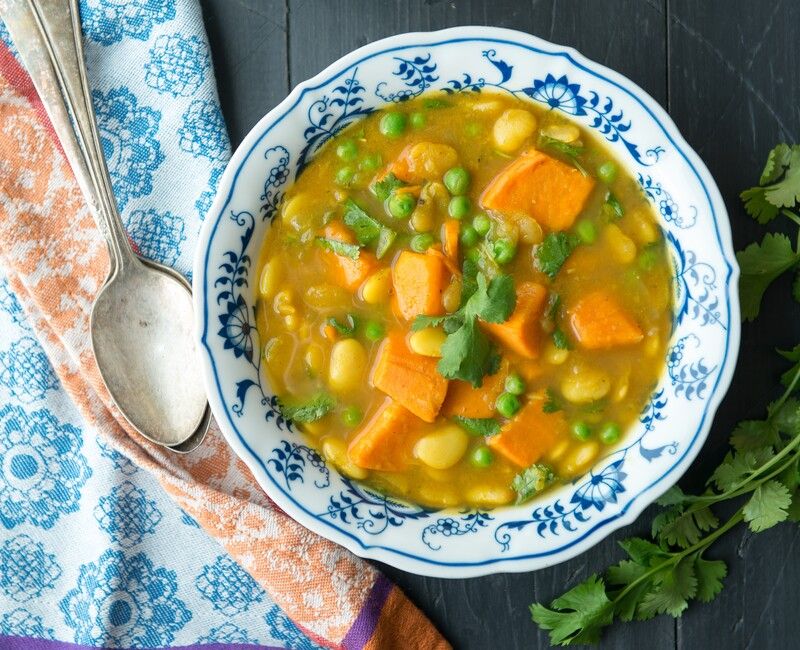 Curried Lima Bean Soup