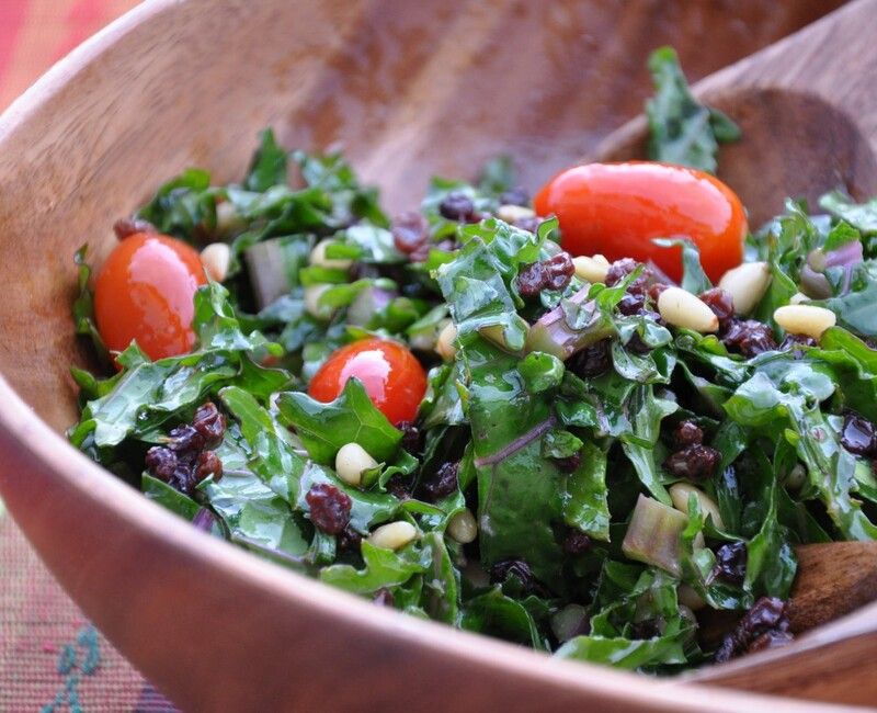 Raw Mediterranean Kale Salad