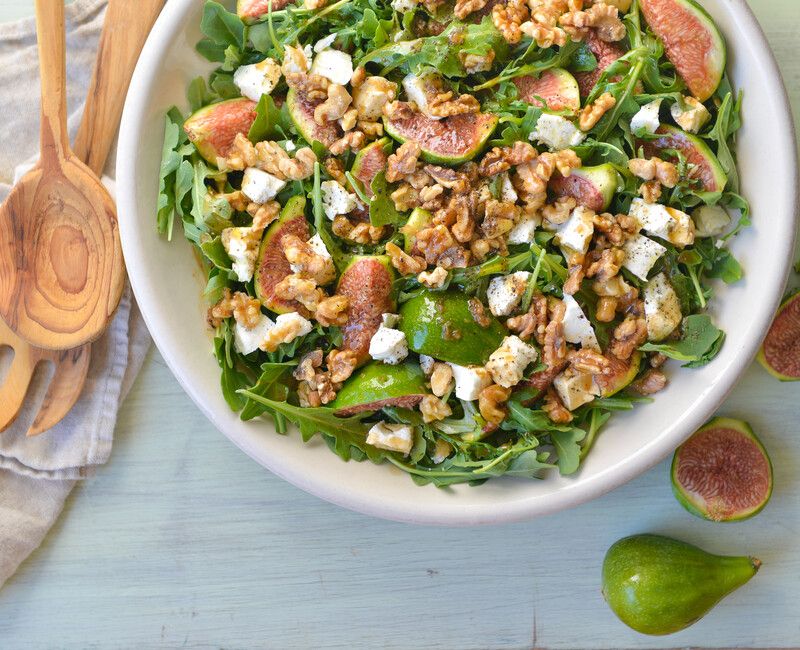 Fig, Arugula, and Goat Cheese Salad