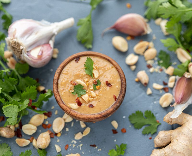 Garlic Ginger Peanut Sauce