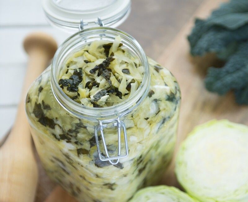 Garlic Kale Kraut