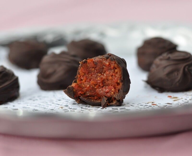 Vegan Almond Gji Berry Truffles