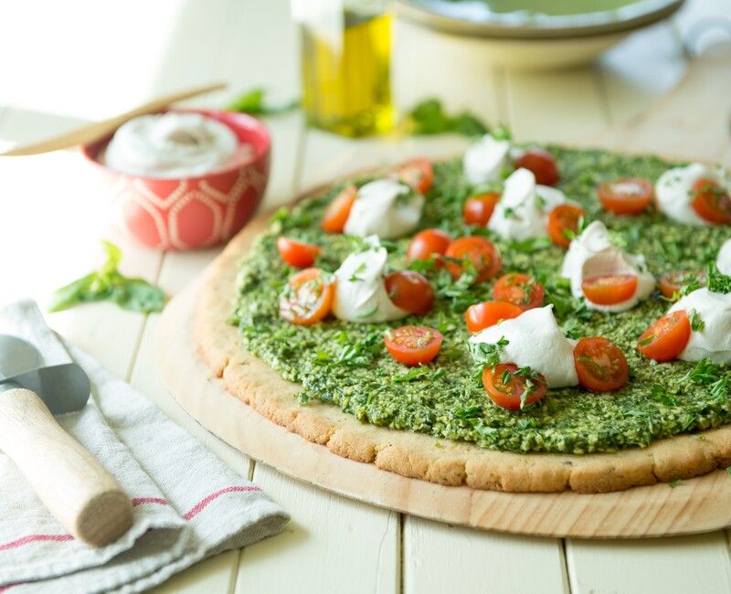 Herbed Almond Pizza Crust