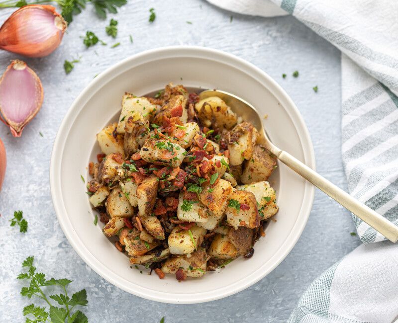 Home-Fried Potatoes with Bacon and Shallots