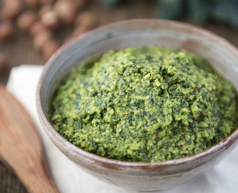 Kale Hazelnut Pesto