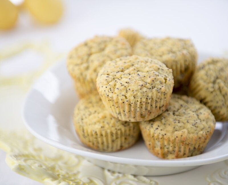 Paleo Grain-Free Lemon Poppy Seed Muffins