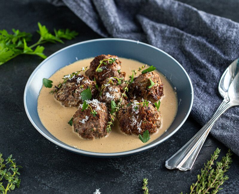 Meatballs in Dijon Cream Sauce 