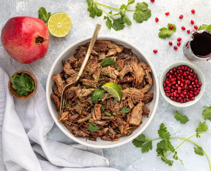 AIP Nightshade-Free Instant Pot Pomegranate Pulled Pork