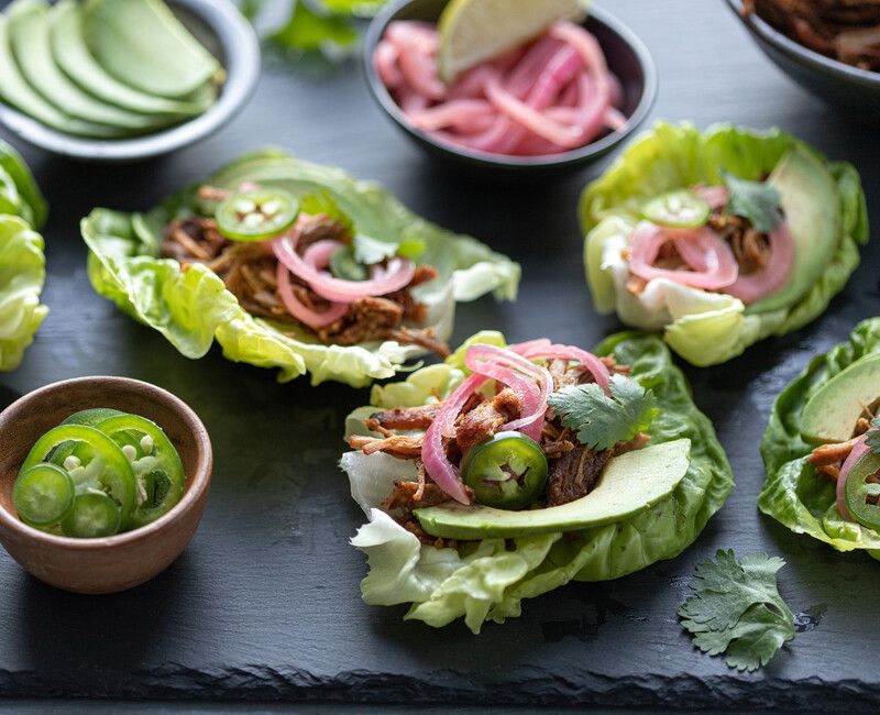 Pulled Pork Lettuce Tacos 