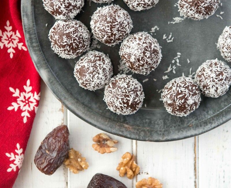 Raw Chocolate Walnut Truffles Vegan