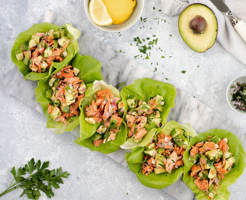 Salmon Salad with Avocado