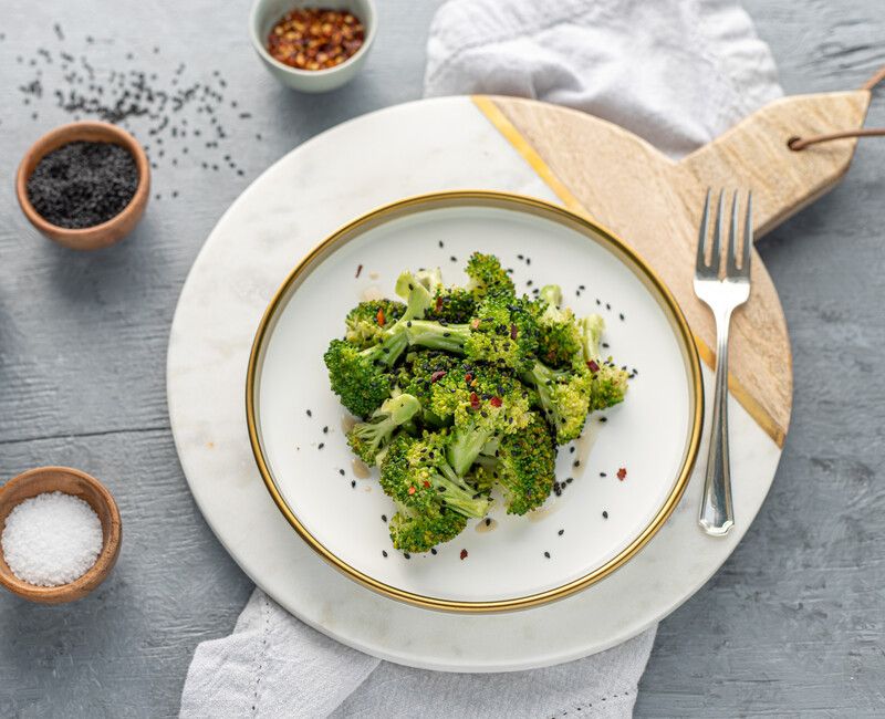 Steamed Sesame Broccoli