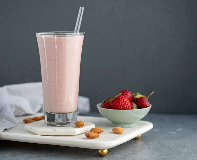 Strawberry Almond Milkshake