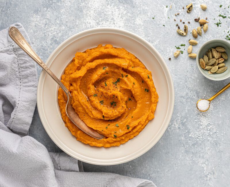 Whipped Sweet Potatoes with Cardamom