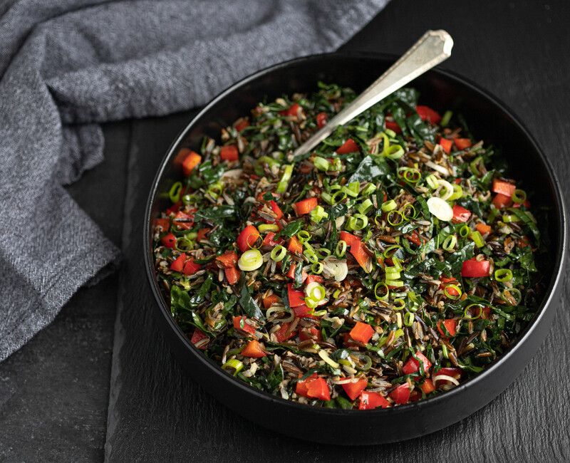 Wild Rice and Kale Salad